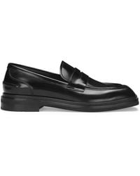Dolce & Gabbana - Square-Toe Leather Loafers - Lyst