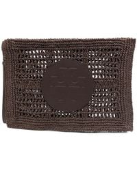 Tory Burch - Ella Clutch With Logo - Lyst