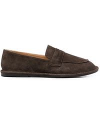 Linda Baumann - Suede Penny Loafers - Lyst