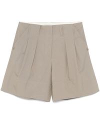 Low Classic - Pleat-Detail Shorts - Lyst