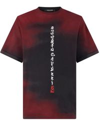 Roberto Cavalli - T-Shirt Mit Drachen-Print - Lyst