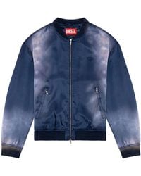 DIESEL - J-Martex Satin Bomber Jacket - Lyst