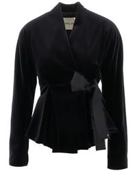 Alberta Ferretti - Bow-Detail Fitted Jacket - Lyst