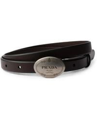 Prada - Cinturón De Piel - Lyst