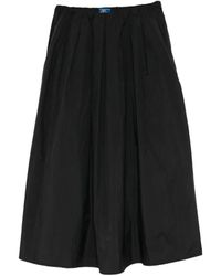 SPORT b. by agnès b. - Pleated Midi Skirt - Lyst