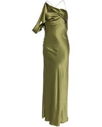 Michelle Mason - Asymmetric Design Silk Gown - Lyst
