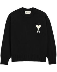 Ami Paris - Ami De Coeur Pullover Aus Wolle Mit Rundhalsausschnitt - Lyst