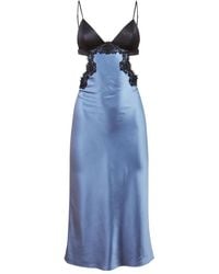 Fleur du Mal - Lace-Insert Slip Dress - Lyst