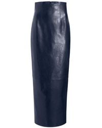 KHAITE - Leather Pencil Skirt - Lyst