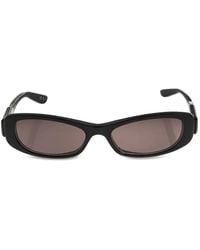 Balenciaga - Logo-Plaque Rectangle-Frame Sunglasses - Lyst