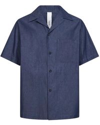Hevò - Cuban-Collar Short-Sleeve Shirt - Lyst