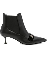Liu Jo - Pointed-Toe Elastic-Panel Boots - Lyst