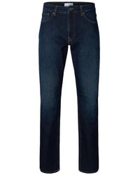 SELECTED - 196 Flex Straight-Leg Jeans - Lyst