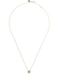 Selim Mouzannar - 18Kt Rose Diamond Emerald Mina Necklace - Lyst