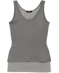 Goen.J - Dual-Layer Sleeveless Top - Lyst