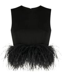 16Arlington - Hoku Feather-Detailing Top - Lyst