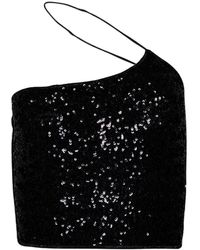 Oséree - Sequin-Embellished Crop Top - Lyst