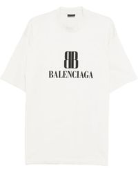 Balenciaga - Nano Bb Cotton T-Shirt - Lyst
