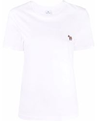 Paul Smith - Logo-Patch Organic Cotton T-Shirt - Lyst