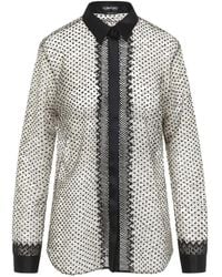 Tom Ford - Lace Long-Sleeve Shirt - Lyst