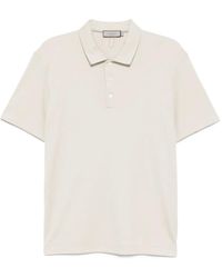 Canali - Cotton-Blended Polo Shirt - Lyst