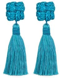 Jennifer Behr - Carmella Knotted Tassel Earrings - Lyst