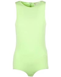 Genny - Sleeveless Round-Neck Bodysuit - Lyst