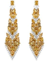 HYT Jewelry - Geometric Diamond Drop Earrings - Lyst