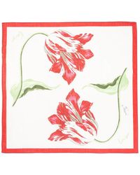 KENZO - Schal Mit Blumenprint - Lyst