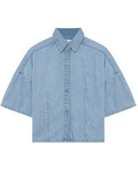 Won Hundred - Gali Short-Sleeve Denim Shirt - Lyst