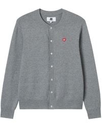Chocoolate - Heart-Embroidered Cotton Cardigan - Lyst