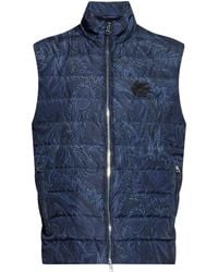 Etro - Paisley-Print Padded Waistcoat - Lyst