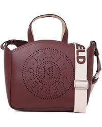 Karl Lagerfeld - Kleine Perforierte K/Circle Tote Bag - Lyst