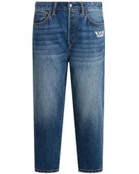 Moose Knuckles - Vaqueros Ajustados Con Motivo Gráfico De X Evisu - Lyst