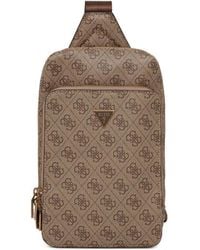 Guess - Borsa Messenger Milano Con Monogramma E Zip - Lyst