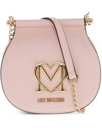 Moschino - Logo-Plaque Chain-Strap Crossbody Bag - Lyst