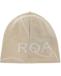 ROA - Logo-Intarsia Beanie Hat - Lyst