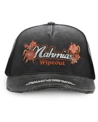 NAHMIAS - Wipeout Embroidered Distressed Trucker Hat - Lyst