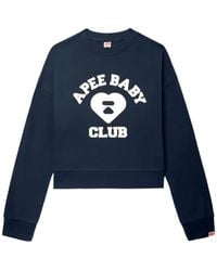 A Bathing Ape - Logo Print Knitwear - Lyst