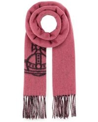 Vivienne Westwood - Logo-Motif Fringed Scarf - Lyst