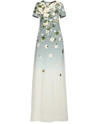 Oscar de la Renta - Vestido de fiesta con aplique floral - Lyst