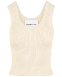 Manière De Voir - Scoop Neck Ribbed Vest - Lyst