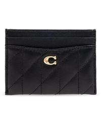 COACH - Essential Leather Card Holder - Lyst