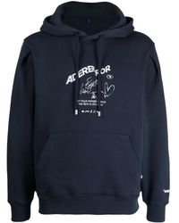 Adererror - Logo-Print Drawstring Hoodie - Lyst