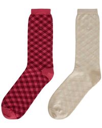 Y-3 - Argyle-Pattern Socks (Set Of Two) - Lyst