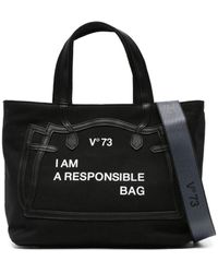 V73 - Responsible Schultertasche aus Canvas - Lyst