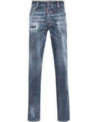 DSquared² - Cool Guy Studded Mid-rise Slim Jeans - Lyst