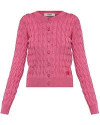 Fendi - Kabelgebreid Vest - Lyst