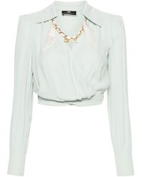 Elisabetta Franchi - Chain Detail Shirt - Lyst
