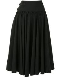 Yohji Yamamoto - Jupe Mi-Longue À Boucles - Lyst